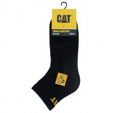 Multipack 3 Calcetines cortos de hombres mezclado algodón color negro antracita CATU0085 - Cat