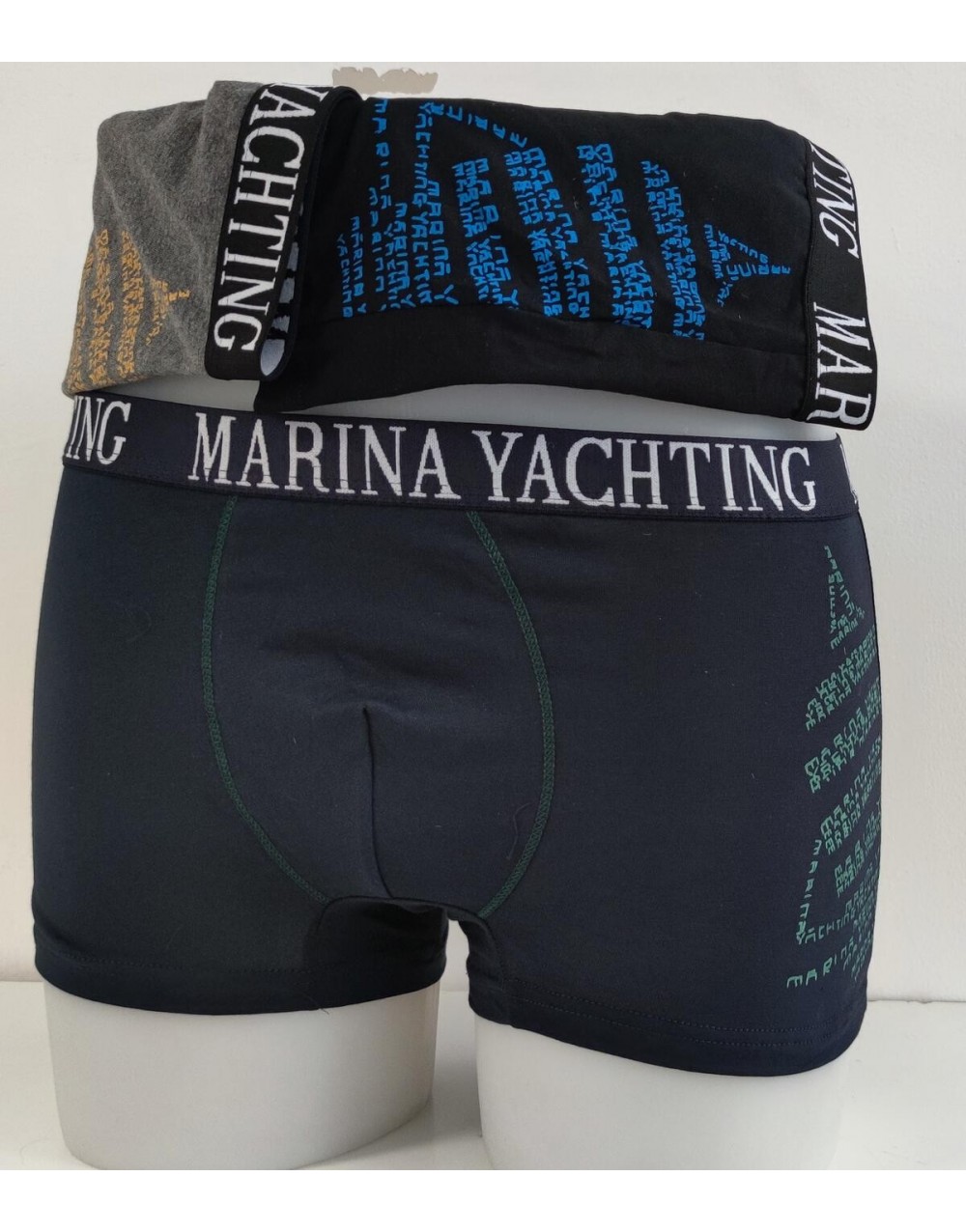Confezione 6 Boxer uomo in cotone colori blu nero e grigio MY678 - Marina Yachting