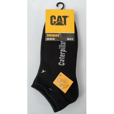 Confezione 3 paia di calze Sneaker in cotone colori bianco e nero CATU0061 - Cat