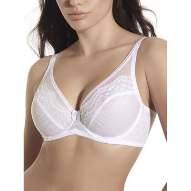 Cup C bra with ferret without padding Maribel C - SELENE