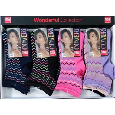 Détails d'emballage 12 paires Women's Court Socks Wonder - Enrico Coveri