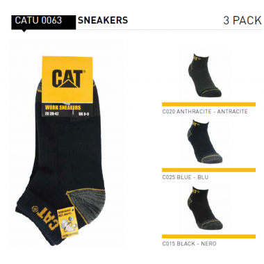 Multipack 3 calcetines zapatilla hombre CATU0063 SET 3 PEZZI - CAT