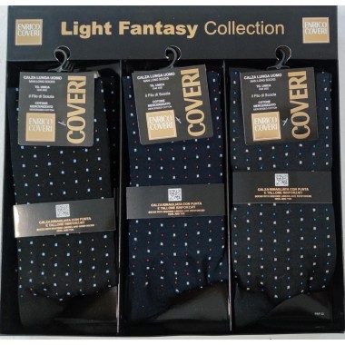 Packung mit 12 Paar langen Socken für Herren RIMAGLIATA BOAT LINE - ENRICO COVERI