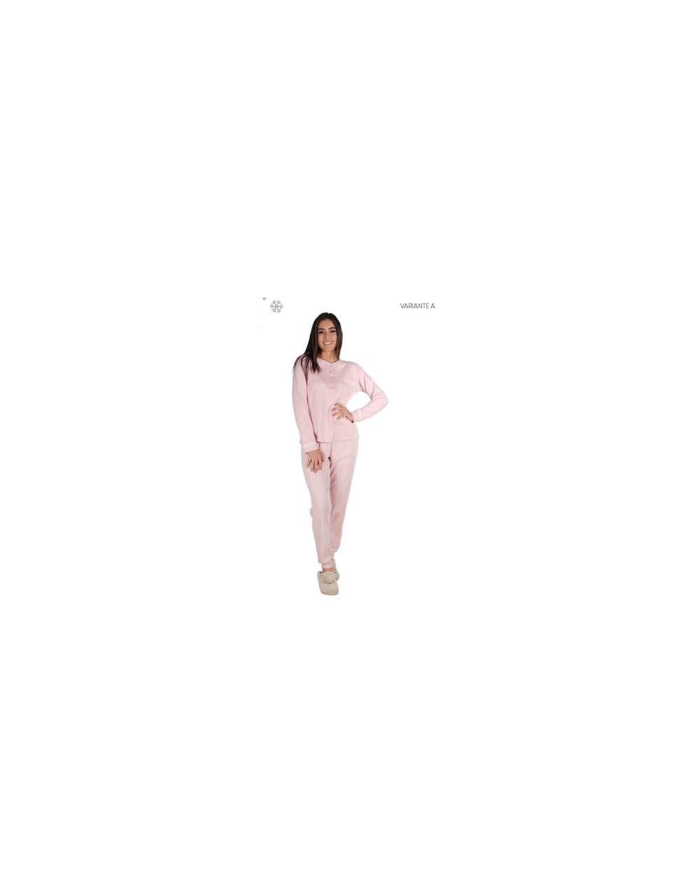 Women's pajamas Serafino Interlock 23D20715 - KISSIMO
