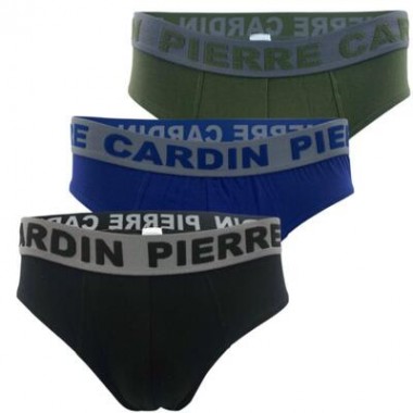 Confezione 3 Slip uomo cotone colori blu nero e verde PCM E156 - Pierre Cardin