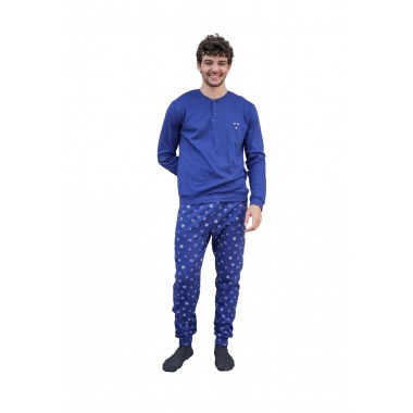 Men's pajamas Serafino Interlock 23U00004 - KISSIMO