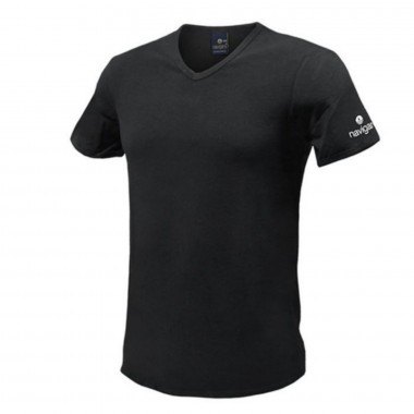 3 T-Shirt Herren V-Ausschnitt Baumwolle Farbe weiß und schwarz B2Y571 - Navigation