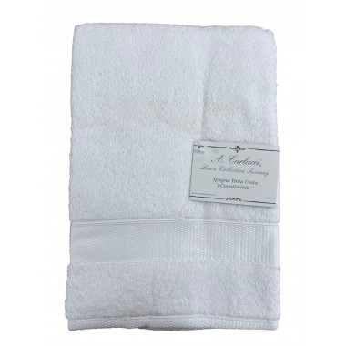 Paire de serviettes de bain 1+1 en 100% coton 550 gr fabrication artisanale I COORDINABILI