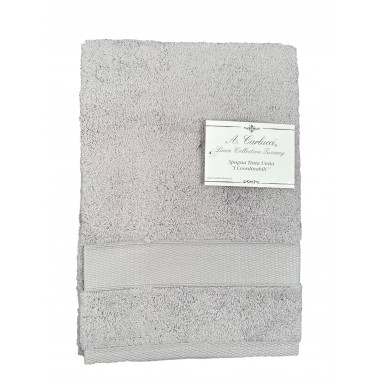 Paire de serviettes de bain 1+1 en 100% coton 550 gr fabrication artisanale I COORDINABILI