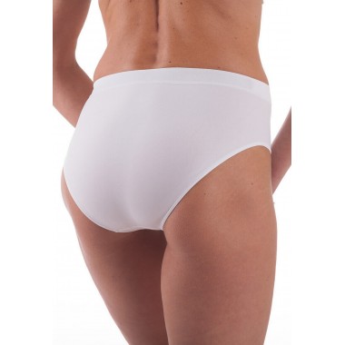 Pack 3 Women's Brief Midi High Life Microfiber in Natural White Color 025 - Beautiful