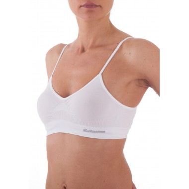 Soutien-gorge anatomique en microfibre pour femme coloris noir et blanc 051 - Bellissima