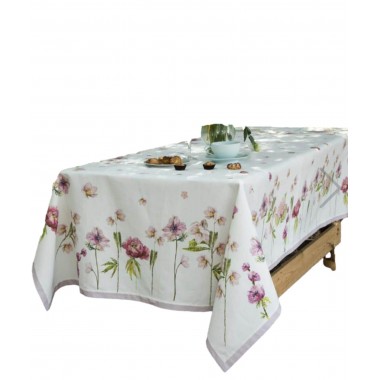 Tablecloth x 6 en fantasía de algodón 150x180 ME1215 GIOIA - NEITH