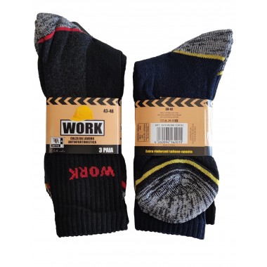 Multipack 3 calcetines de trabajo corto 3070 SET 3 PZ - WORK