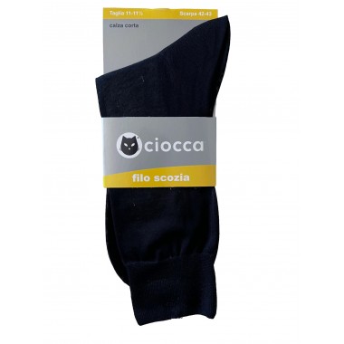 Pack 6 pairs Court socks Man Wire of Scotland Colors Black and Assorted Dark 310/1 - CIOCCA