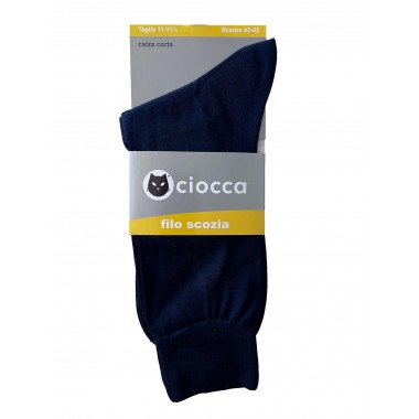 Pack 6 pairs Court socks Man Wire of Scotland Colors Black and Assorted Dark 310/1 - CIOCCA