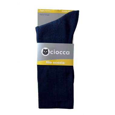 Confezione 6 paia Calze Lunghe Uomo Filo di Scozia Colori Blu Nero e Assortito Scuro 310 - CIOCCA