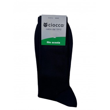 Pack 6 Paare Court Socken Mann Draht aus Schottland Farben Schwarz und Grau 881/1 - CIOCCA