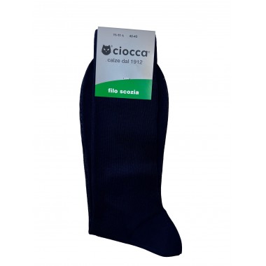 Pack 6 Paare Court Socken Mann Draht aus Schottland Farben Schwarz und Grau 881/1 - CIOCCA