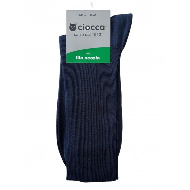 Confezione 6 paia Calze Lunghe Uomo Filo di Scozia Colori Blu Nero e Grigio 881 - CIOCCA