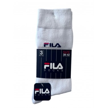 Multipack 3 calcetines de algodón corto Unisex gris blanco y azul F9630 - Fila