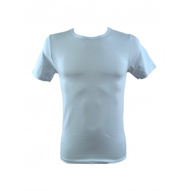 Pack 3 T-Shirt Man Giro Collar Sleeve Short Cotton Bielastic XM 100 - EXES