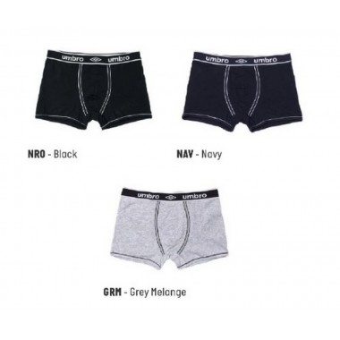 Pack de 6 boxers homme élastiqués assortis en coton 714S - Umbro