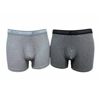 Paquet de 3 boîtes avec 2 boxer Homme en noir et assorti blanc Coton Color 2384 - Cotonella