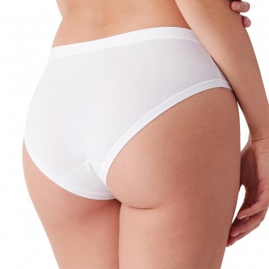 Multipack 3 Slip Midi Femme en coton en coton noir ou blanc 3363 - Cotonella