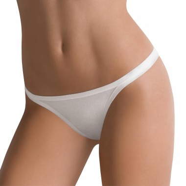 Multipack 2 Tanga donna mini coton couleur blanc noir 3364 - Cotonella