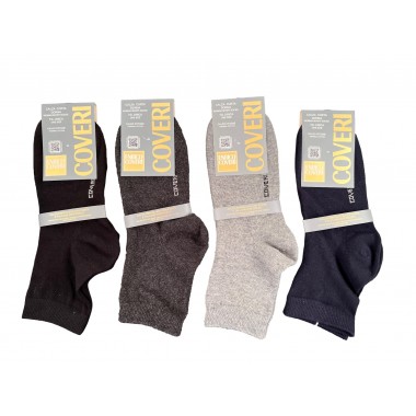 Pack 12 paires Chaussettes courtes en coton chaud taille unique Mara - Enrico Coveri