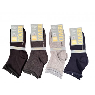 Pack 12 paires Chaussettes courtes en coton chaud taille unique Mara - Enrico Coveri