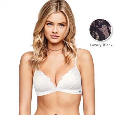 Reggiseno triangolo imbottito luxury nero e bianco 5010 - Infiore