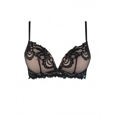 Push up bra without rigid colors black white and luxury 5011 - Infiore