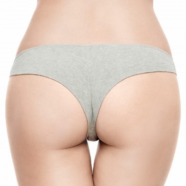 Dos brésilien invisible femme doublé gris chiné noir et blanc 870 Hip - Infiore