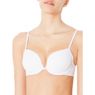 2002 black and white cotton graduated cup push up bra - Infiore