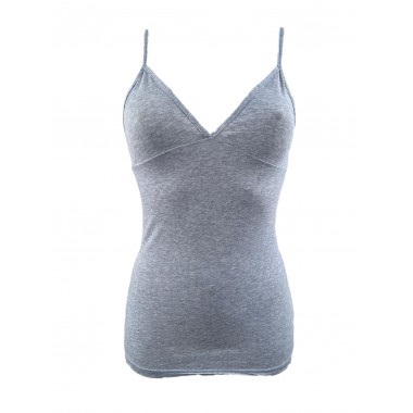 Top femme épaules étroites coton coloris bleu blanc noir gris et poudre 2009 - Jadea