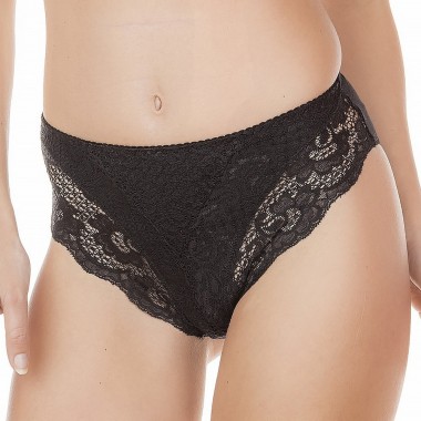 Pack 6 Femmes High Waist Slip Coton Couleur Noir et Blanc 791 - Jadea