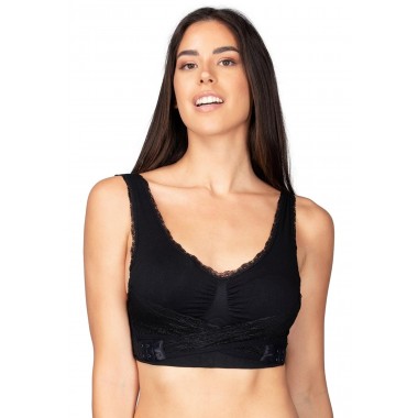 Soutien-gorge push-up avec des tasses extractibles et double gancetti triple réglage couleur noir blanc et peau 110974 - Intimid