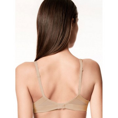 Reggiseno donna  a triangolo senza ferretto colori bianco nero e nudo Triangolo Extra - Lormar