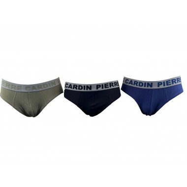 Multipack 3 men's cotton briefs PCM E3 Relief - Pierre Cardin