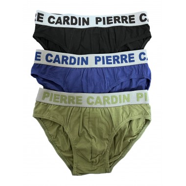 Multipack 3 men's cotton briefs PCM E3 Relief - Pierre Cardin