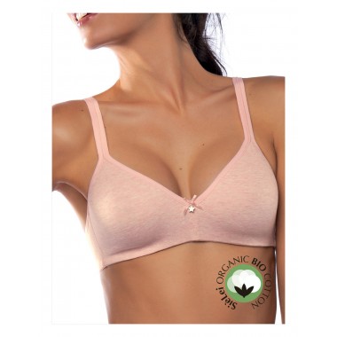 Bra sans furet en coton biologique rouge alange rose noir ou blanc avec étoile 1450 - Oui c'est toi