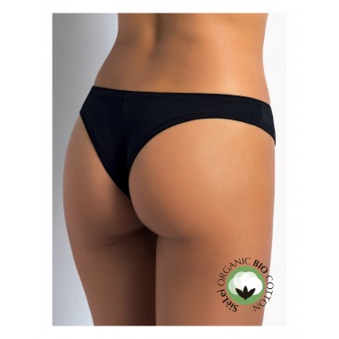 Panty de mujeres brasileñas en algodón orgánico color algodón orgánico gris blanco y negro 1447 - Sí que eres