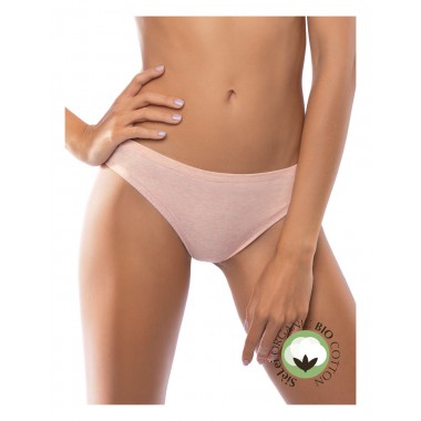 Panty brasiliana donna in cotone organico bio cotton colori rosa bianco grigio e nero 1447 - Si è Lei