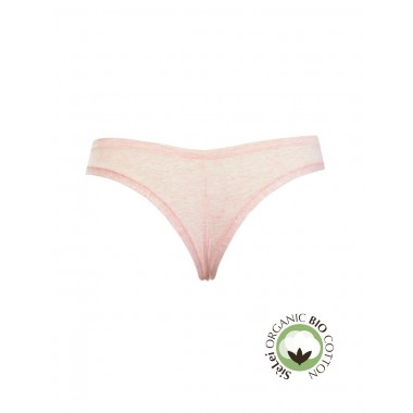 Panty brasiliana donna in cotone organico bio cotton colori rosa bianco grigio e nero 1447 - Si è Lei