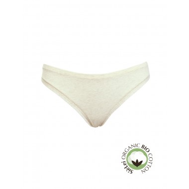 Brasilianischer Slip für Damen aus Bio-Baumwolle, Bio-Baumwolle, Farben Rosa, Weiß, Grau und Schwarz 1447 - Si è Lei