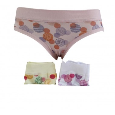 Confection 6 Boxer Frauen Baumwolle Fantasie Farben sortiert 5726D - Schönes Mädchen