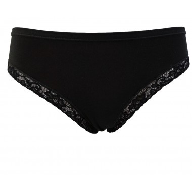 Lot de 6 boxers femme en coton noir et blanc 3886 - Lovely Girl