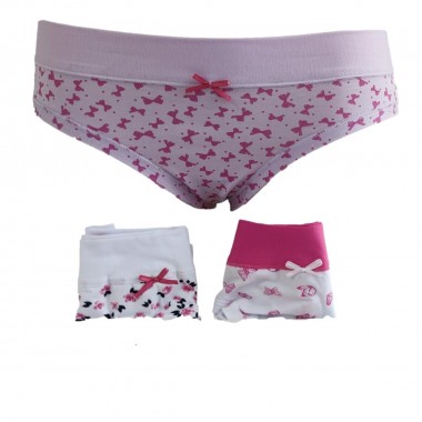 Confection 6 boxers woman cotton fantasy colors assorted 5643D - Lovely Girl