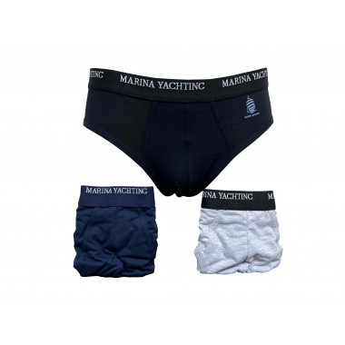 Pack 6 Men's Cotton Assorted Colors MY133 E - Marina Yachting